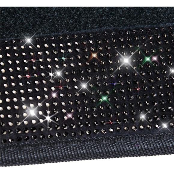Bling Rhinestones Diamond Universal Waterproof Car Floor Mat, Crystal Sparkling - Picture 3 of 6